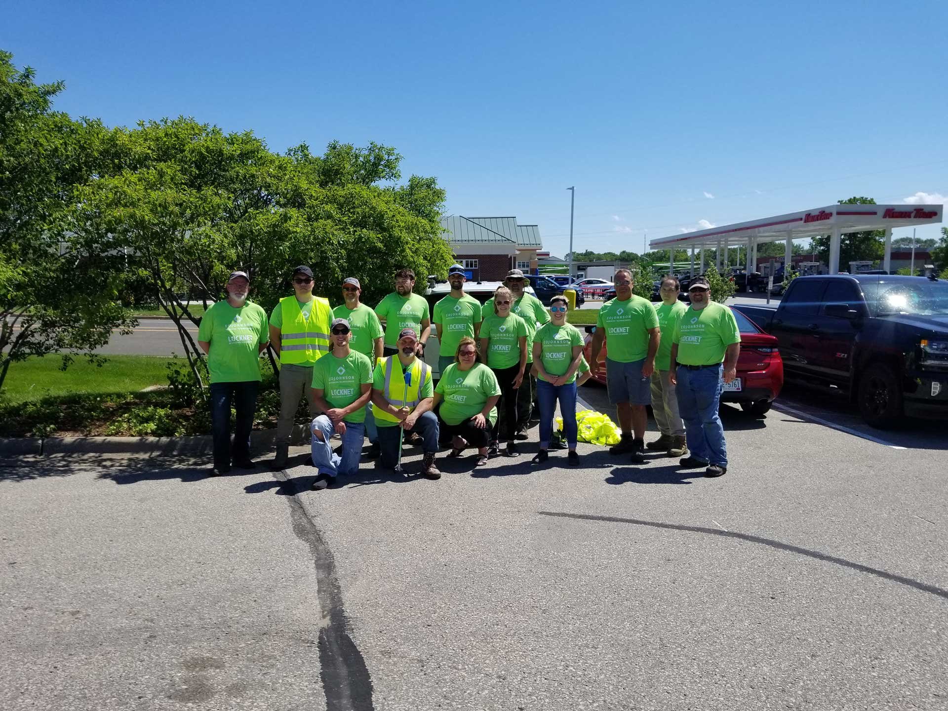 EO Johnson employees volunteer; Adopt-A-Highway