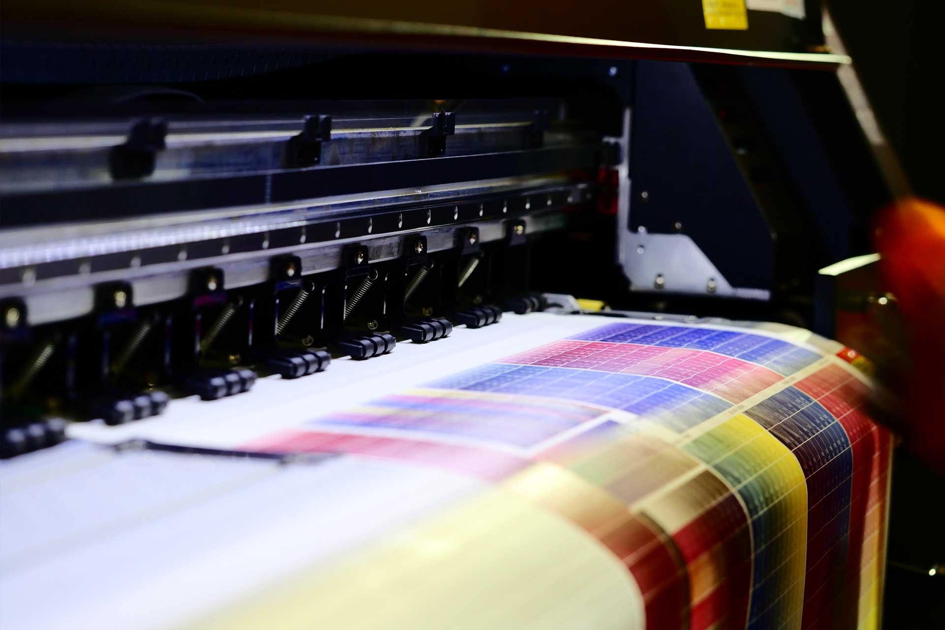 large format printer color test