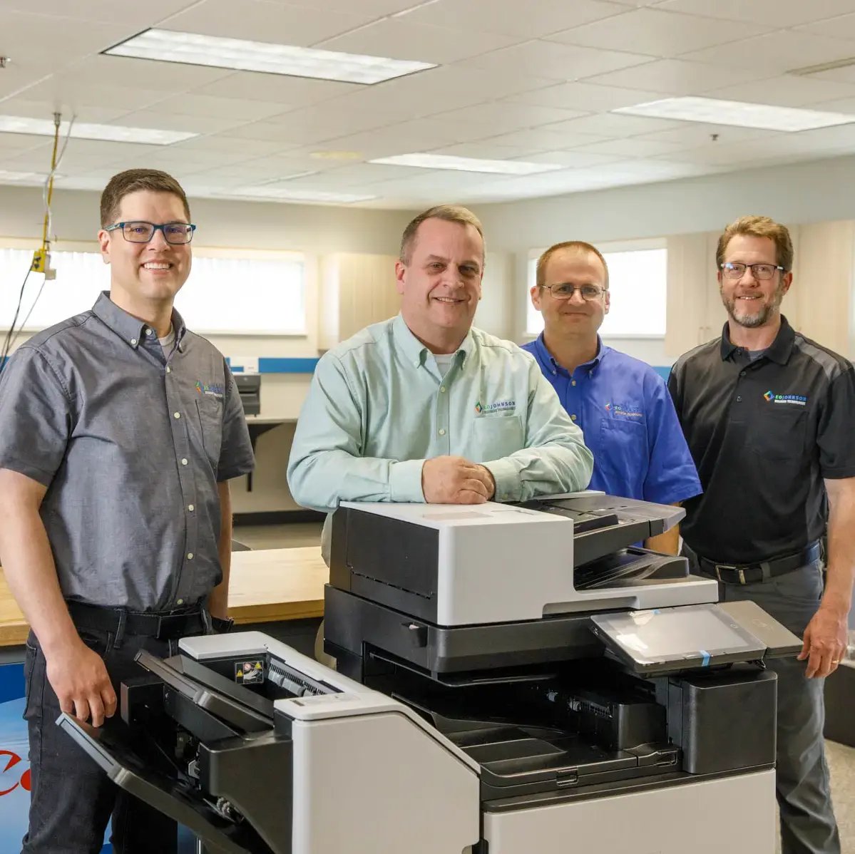 EO Johnson business technology experts in Iron Mountain, MI, providing office printer and copier services to Michigan's Upper Peninsula.