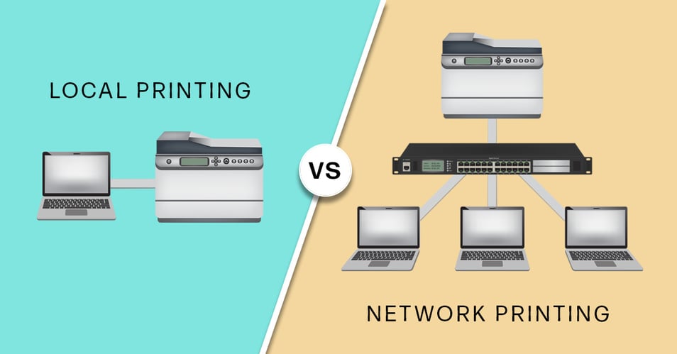 local vs. network printing
