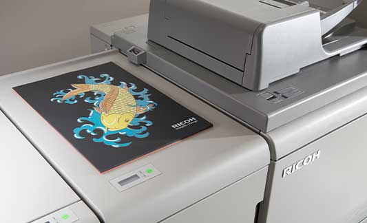 Print finishing equipment, Ricoh copier
