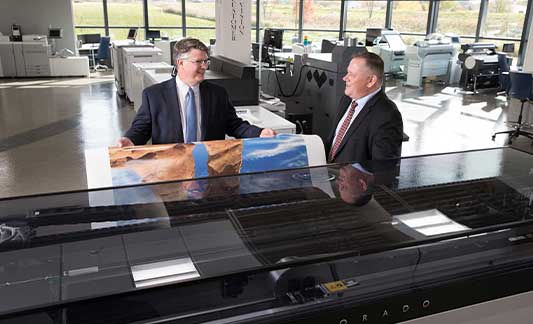 Wide format digital printing presses