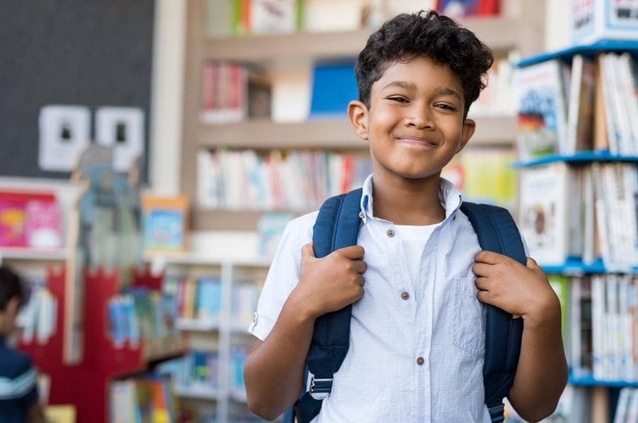 Kid with Backpack