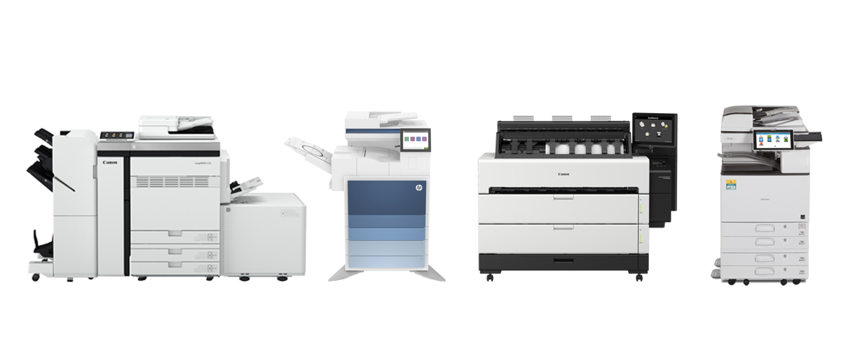 Line Up of Copiers & Printers from EO Johnson Line Up of Copiers & Printers from EO Johnson